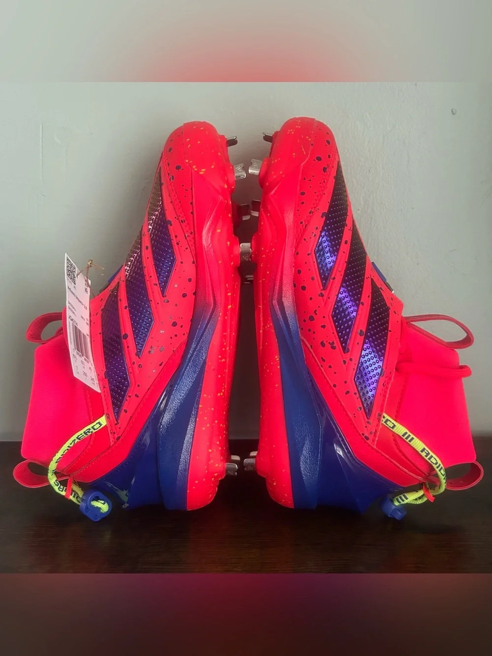 Adidas Adizero Impact+ 2.0 Metal Baseball Cleats Shades Red Men’s Size 7 JQ4274